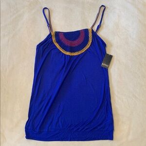 Beautiful Buffalo by David Bitton Tank with Crochet Detail, Size M